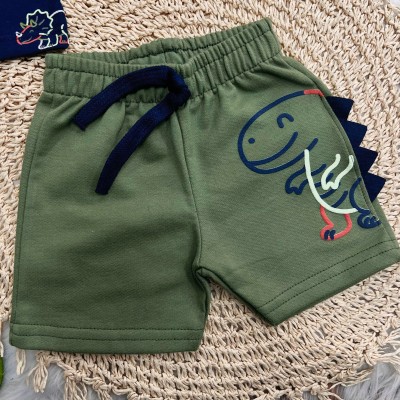 Conj. Camiseta Dino e Bermuda - Marinho